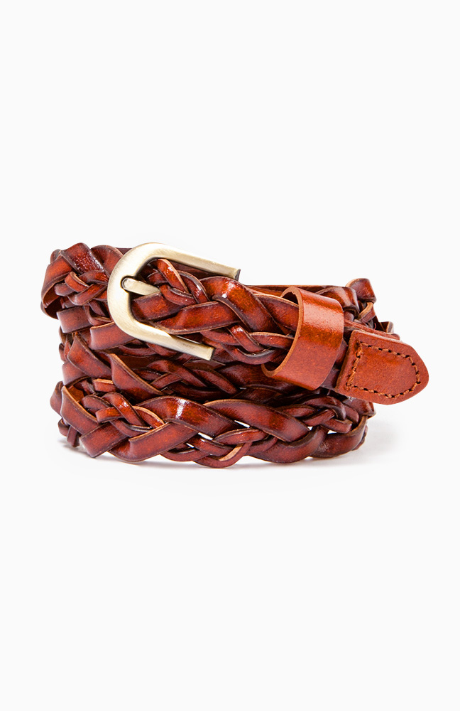 Braided Wrap Belt in Brown | DAILYLOOK