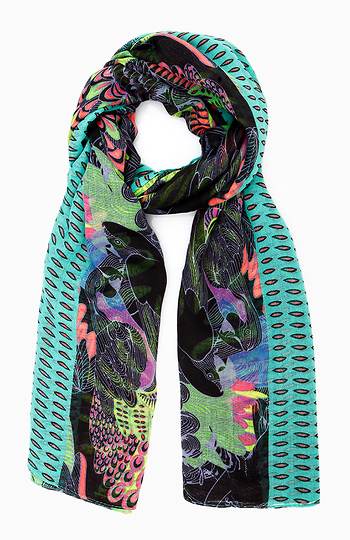 Jungle Print Scarf Slide 1