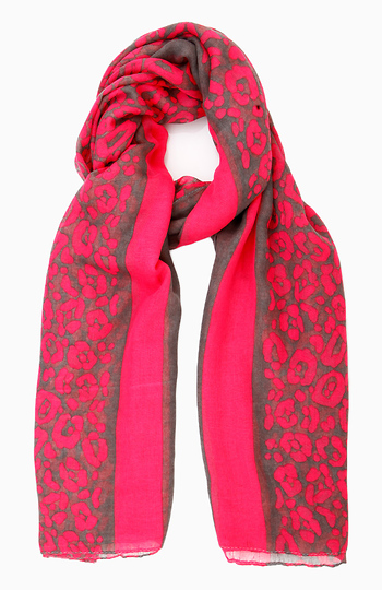 Leopard Bright Scarf Slide 1