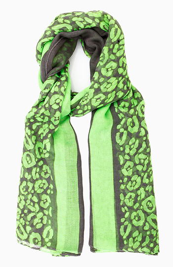 Leopard Bright Scarf Slide 1