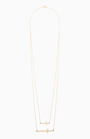 Cross Duo Necklace Slide 1