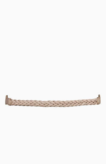 Braided Faux Leather Belt Slide 1