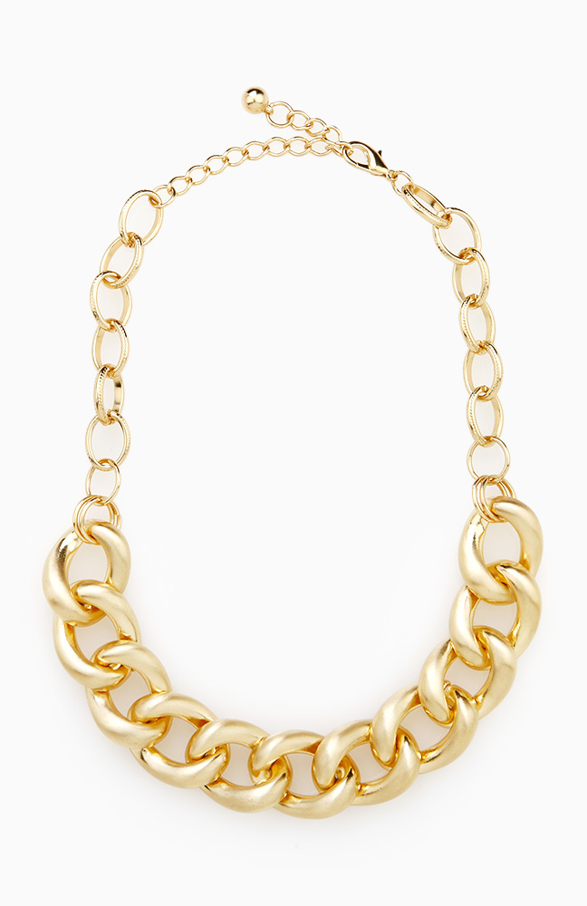 Matte Chain Necklace in Gold | DAILYLOOK