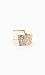 Leather and Crystal Ring Thumb 1