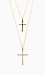 Crystal Cross Duo Necklace Thumb 2