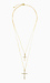Crystal Cross Duo Necklace Thumb 1
