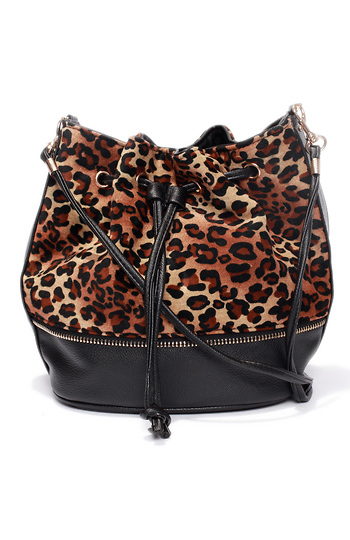 Leopard bucket bag Slide 1