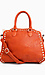 Studded and Faux Fur Trim Handbag Thumb 1