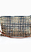 One Side Studded Denim Clutch Thumb 1