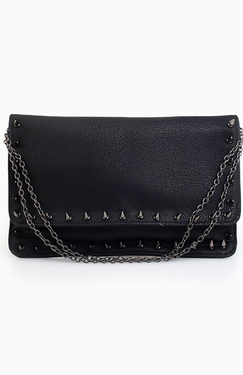 Studded Border Flap Clutch Slide 1