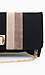 Suede Stripe Twist Lock Clutch Thumb 4