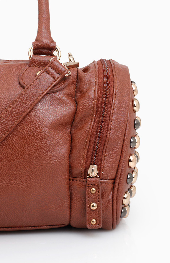 Studded Camera Bag in Brown DAILYLOOK