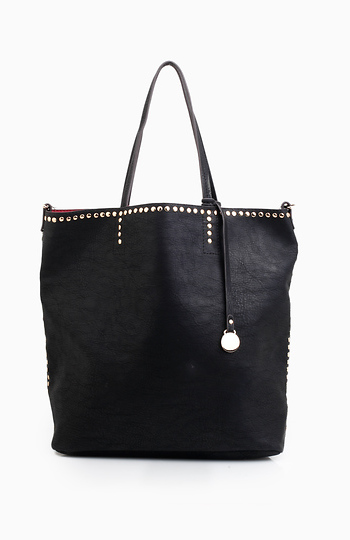 Studded Top Tote Slide 1