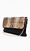 Snake Sequin Print Clutch Thumb 2