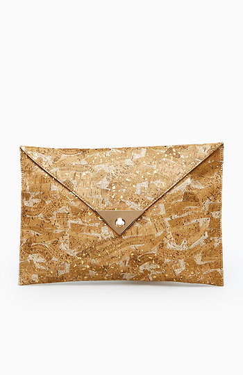Abstract Canvas Envelope Clutch Slide 1