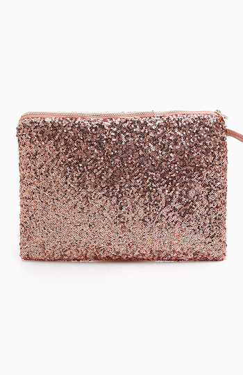 Sequin Fabric Clutch Slide 1