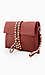 Studded Zipper Strap Clutch Thumb 2