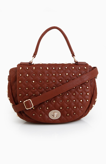 Studded Satchel Slide 1