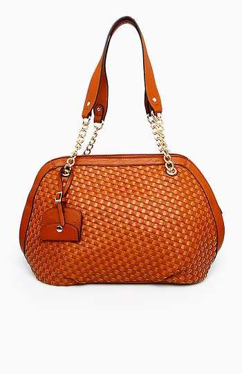 Basket Weave Chain Purse Slide 1