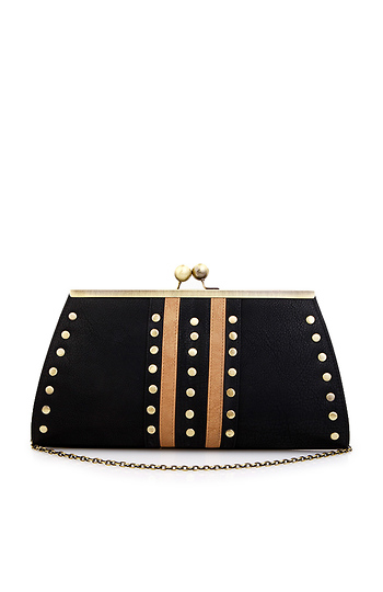 Mid Stripe Studded Clutch Slide 1