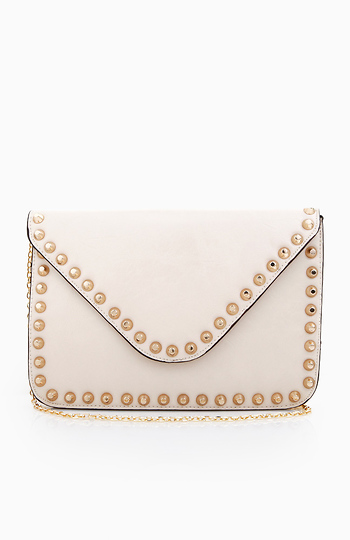 Envelope Clutch With Studded Border Slide 1