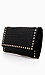 Basket Weave Studded Border Purse Thumb 2
