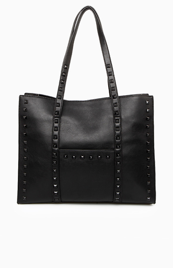 Black Pyramid Stud Bag Slide 1