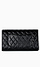 Quilted Twist Buckle Clutch Thumb 3