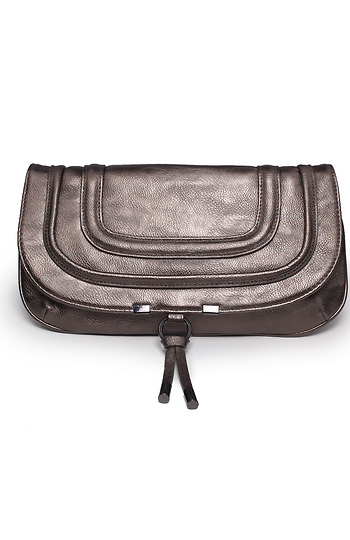 Metallic Clutch w/ Charming Tassels Slide 1