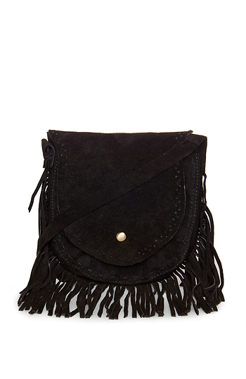 Suede Fringe Mini Purse Slide 1