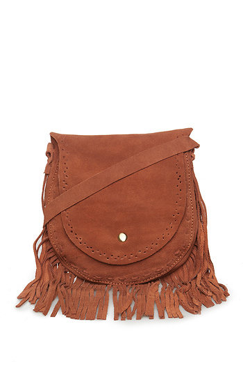 Suede Fringe Mini Purse Slide 1