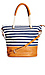 Nautical Striped Tote Thumb 1