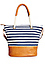 Nautical Striped Tote Thumb 2