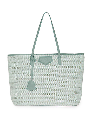 Woven Straw Tote Slide 1