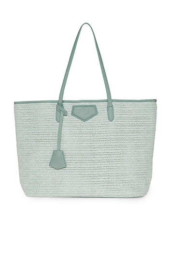 Woven Straw Tote Slide 1