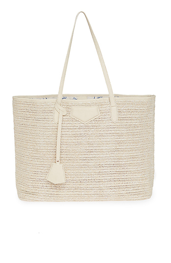 Woven Straw Tote Slide 1