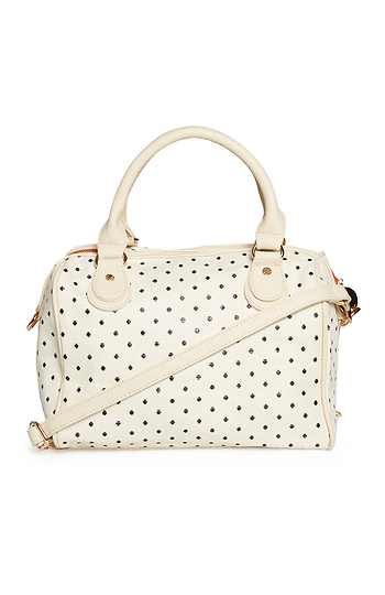 Deux Lux Dottie Vegan Leather Duffle Purse Slide 1