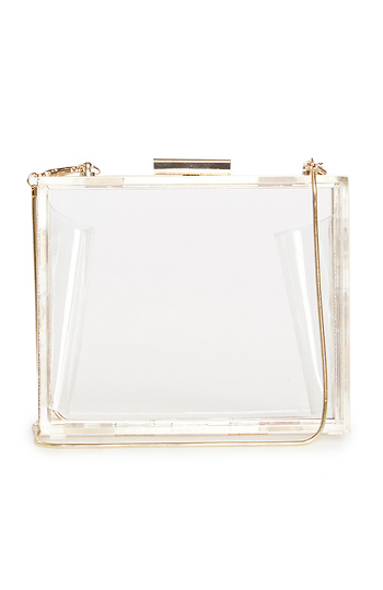 Mini Lucite Box Clutch Slide 1