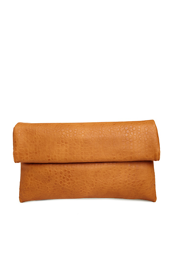 Langston Vegan Leather Double Fold Over Clutch Slide 1