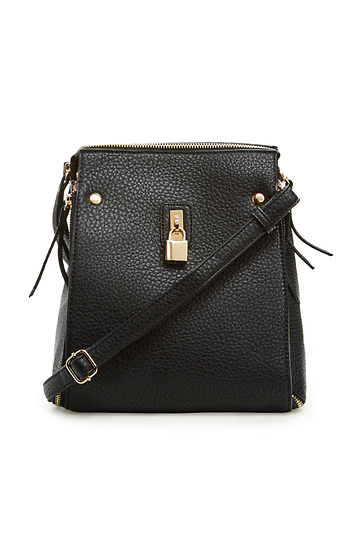 DAILYLOOK Lock & Key Tote Backpack in Black | DAILYLOOK