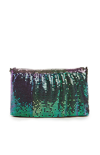 Sequin Multicolor Clutch in Floral Multi | DAILYLOOK