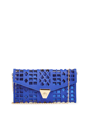 Mia Laser Cut Envelope Clutch Slide 1