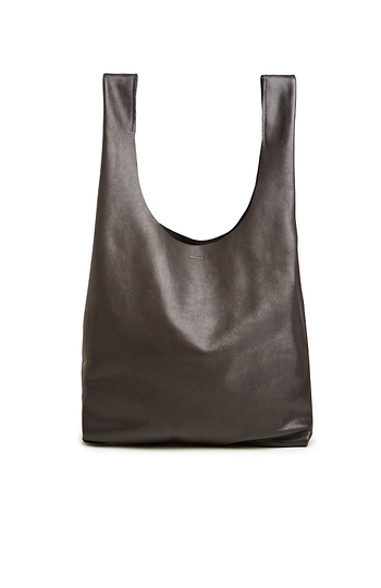 BAGGU Slouchy Leather Tote Slide 1