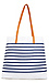 Canvas Striped Tote Thumb 1