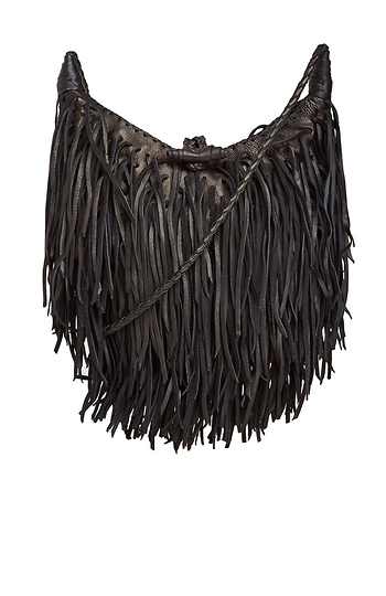 En Shalla Medium Moon Fringe Purse Slide 1