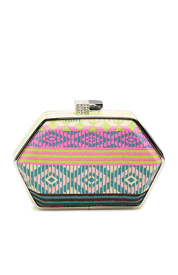 Colorful Geometric Box Clutch Slide 1