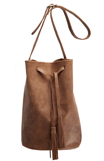 Jesslyn Blake Leather Bucket Bag Slide 1