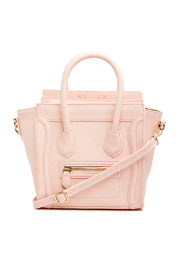 DAILYLOOK Mini Structured Handbag in Blush | DAILYLOOK