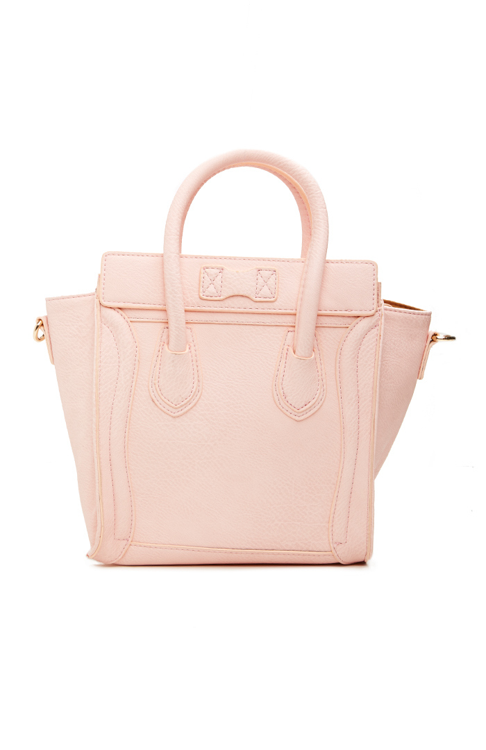 DAILYLOOK Mini Structured Handbag in Blush | DAILYLOOK