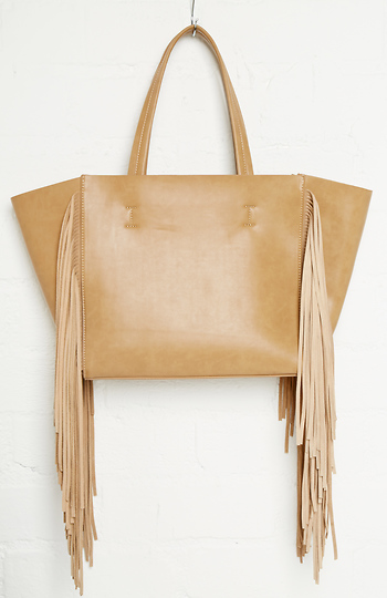 Remi & Reid Leather Side Fringe Bag Slide 1